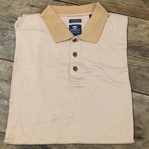 EUC Mustard yellow Pebble Beach golf shirt
